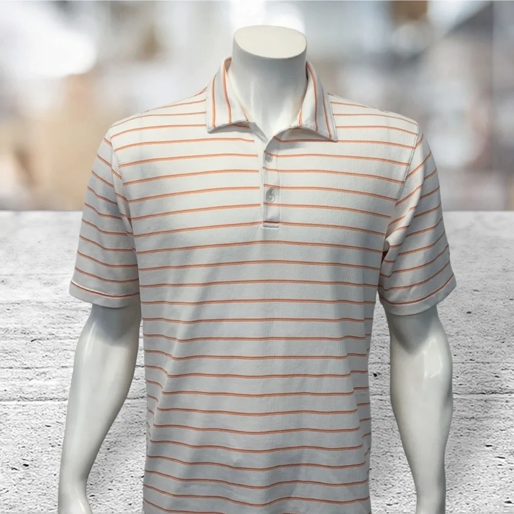 Nike Golf Polo Tour Performance Orange/White Shirt